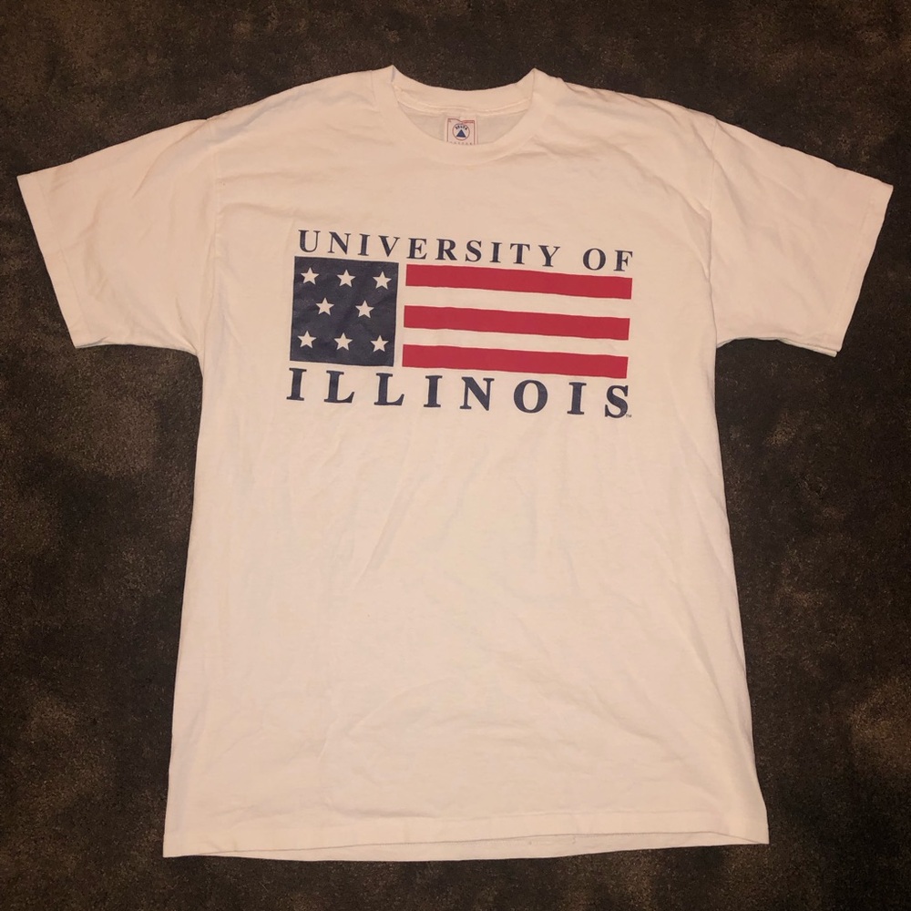 Vintage Delta University of Illinois Flag Graphic Tee